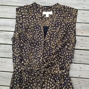 Michael Kors jumpsuit with fine metallic stitching